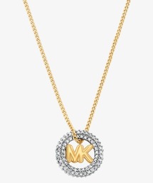 MICHAEL KORS(}CPR[X)BUBBLE LOGO PENDANT NECKLACE lbNX(lbNX)