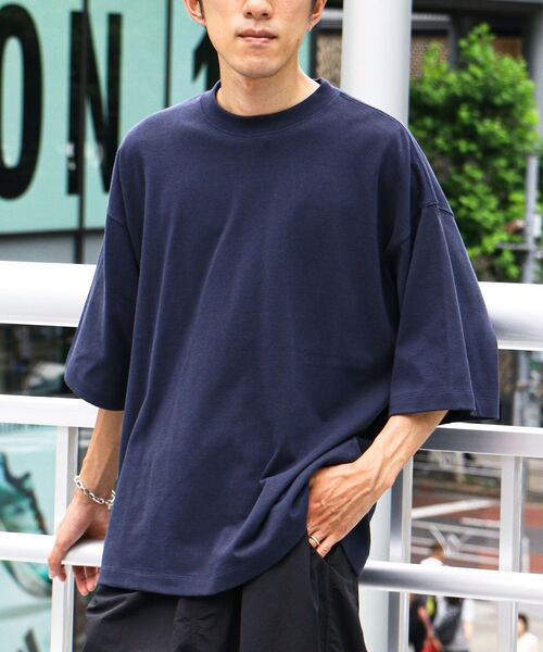 CRAFT STANDARD BOUTIQUE(クラフトスタンダードブティック)の「ヘビーウェイトハーフスリーブTEE(Tシャツ/カットソー・メンズ・アイボリー/レッド系その他5/ブラウン/ブラック/ネイビー/マスタード/オフホワイト・L/M/XL)」の6枚目の写真