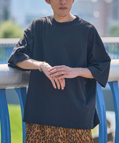 CRAFT STANDARD BOUTIQUE(クラフトスタンダードブティック)の「ヘビーウェイトハーフスリーブTEE(Tシャツ/カットソー・メンズ・アイボリー/レッド系その他5/ブラウン/ブラック/ネイビー/マスタード/オフホワイト・L/M/XL)」の4枚目の写真