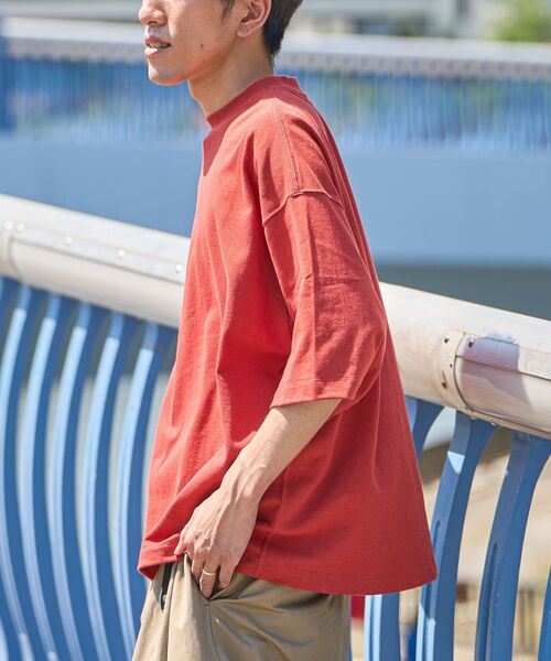 CRAFT STANDARD BOUTIQUE(クラフトスタンダードブティック)の「ヘビーウェイトハーフスリーブTEE(Tシャツ/カットソー・メンズ・アイボリー/レッド系その他5/ブラウン/ブラック/ネイビー/マスタード/オフホワイト・L/M/XL)」の10枚目の写真