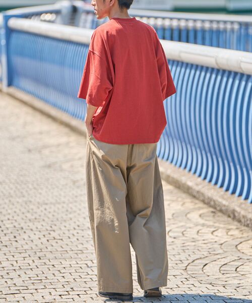 CRAFT STANDARD BOUTIQUE(クラフトスタンダードブティック)の「ヘビーウェイトハーフスリーブTEE(Tシャツ/カットソー・メンズ・アイボリー/レッド系その他5/ブラウン/ブラック/ネイビー/マスタード/オフホワイト・L/M/XL)」の13枚目の写真