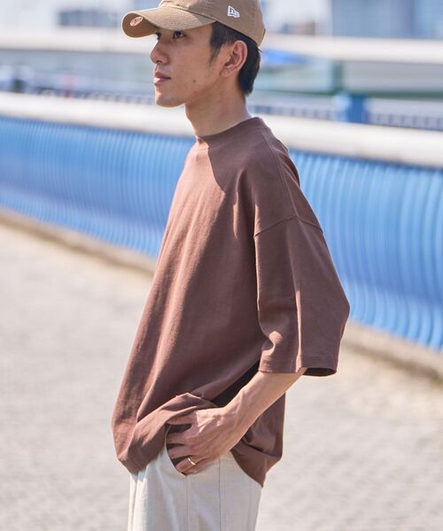 CRAFT STANDARD BOUTIQUE(クラフトスタンダードブティック)の「ヘビーウェイトハーフスリーブTEE(Tシャツ/カットソー・メンズ・アイボリー/レッド系その他5/ブラウン/ブラック/ネイビー/マスタード/オフホワイト・L/M/XL)」の15枚目の写真