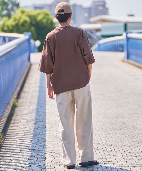 CRAFT STANDARD BOUTIQUE(クラフトスタンダードブティック)の「ヘビーウェイトハーフスリーブTEE(Tシャツ/カットソー・メンズ・アイボリー/レッド系その他5/ブラウン/ブラック/ネイビー/マスタード/オフホワイト・L/M/XL)」の18枚目の写真