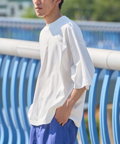 CRAFT STANDARD BOUTIQUE(クラフトスタンダードブティック)の「ヘビーウェイトハーフスリーブTEE(Tシャツ/カットソー・メンズ・アイボリー/レッド系その他5/ブラウン/ブラック/ネイビー/マスタード/オフホワイト・L/M/XL)」の20枚目の写真