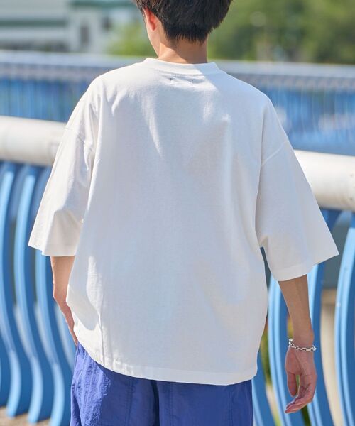 CRAFT STANDARD BOUTIQUE(クラフトスタンダードブティック)の「ヘビーウェイトハーフスリーブTEE(Tシャツ/カットソー・メンズ・アイボリー/レッド系その他5/ブラウン/ブラック/ネイビー/マスタード/オフホワイト・L/M/XL)」の21枚目の写真