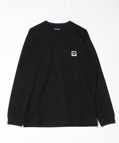 Carhartt(カーハート)の「【Carhartt WIP】L/S POCKET HEART T-SHIRT(Tシャツ/カットソー・メンズ・ホワイト×レッド/ブラック×レッド/ブラック/ホワイト・MEDIUM/X-LARGE/LARGE)」の12枚目の写真