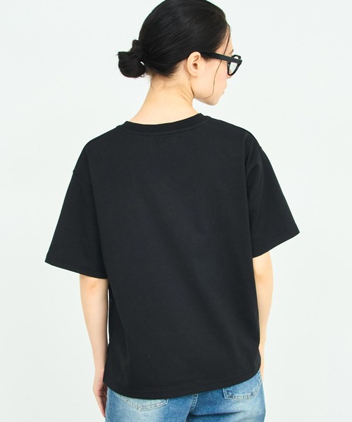 ANAP(アナップ)の「サイドスリット コード刺繍 Tシャツ(Tシャツ/カットソー・レディース・ブラック/ホワイト・FREE)」の8枚目の写真