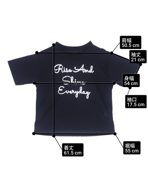 ANAP(アナップ)の「サイドスリット コード刺繍 Tシャツ(Tシャツ/カットソー・レディース・ブラック/ホワイト・FREE)」の12枚目の写真