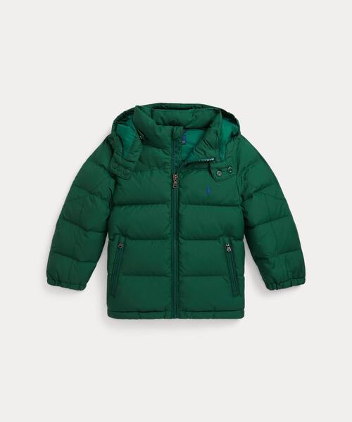 POLO RALPH LAUREN CHILDRENSWEAR(ポロ ラルフ ローレン チルドレンズウェア)の「リップストップ ダウン フーデッド ジャケット(ダウンジャケット/コート・キッズ・グリーン・7/6/4/3)」の5枚目の写真