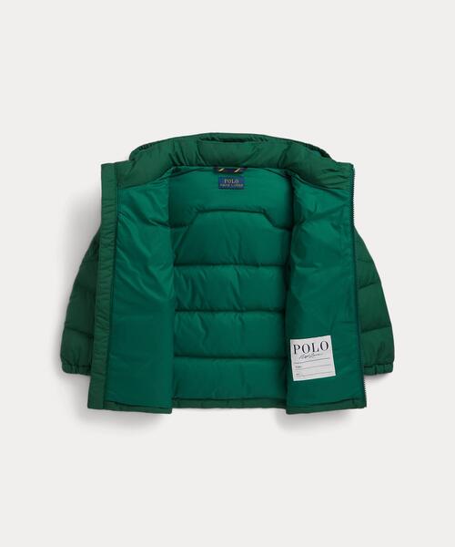 POLO RALPH LAUREN CHILDRENSWEAR(ポロ ラルフ ローレン チルドレンズウェア)の「リップストップ ダウン フーデッド ジャケット(ダウンジャケット/コート・キッズ・グリーン・7/6/4/3)」の8枚目の写真