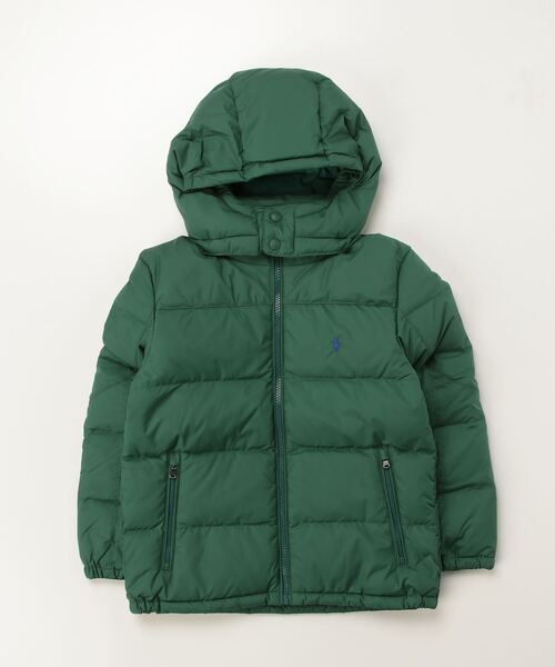 POLO RALPH LAUREN CHILDRENSWEAR(ポロ ラルフ ローレン チルドレンズウェア)の「リップストップ ダウン フーデッド ジャケット(ダウンジャケット/コート・キッズ・グリーン・7/6/4/3)」の10枚目の写真