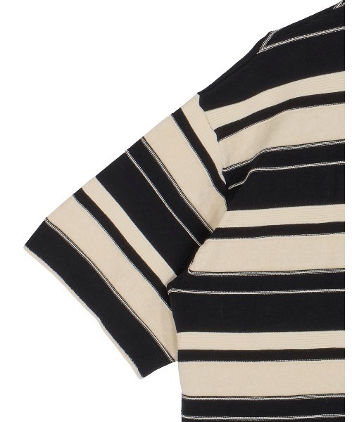 MULTI BORDER LOGO KNIT POLO TOP（Tシャツ/カットソー）｜Ameri