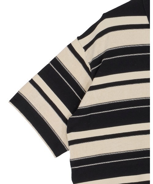 MULTI BORDER LOGO KNIT POLO TOP（Tシャツ/カットソー）｜Ameri