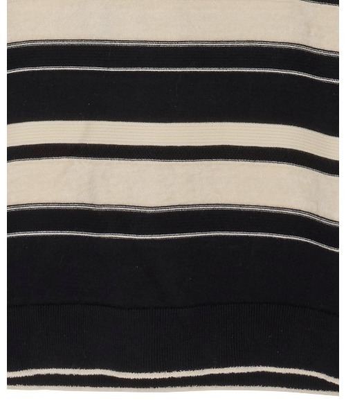 MULTI BORDER LOGO KNIT POLO TOP（Tシャツ/カットソー）｜Ameri