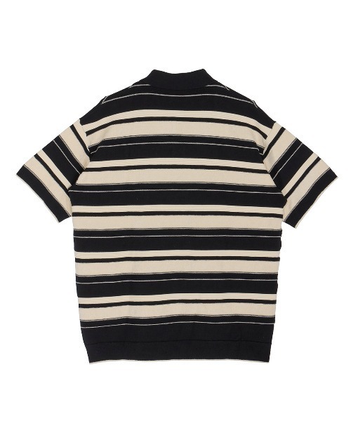 MULTI BORDER LOGO KNIT POLO TOP（Tシャツ/カットソー）｜Ameri