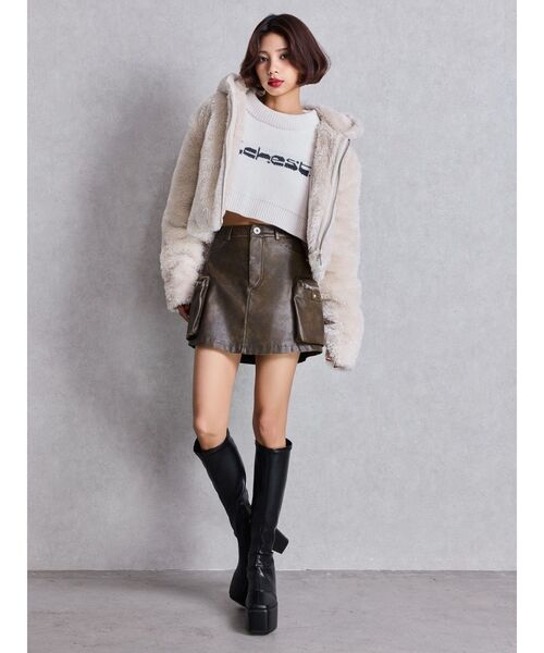 GGエコファーショートフードコート（ブルゾン）｜GYDA（ジェイダ）の