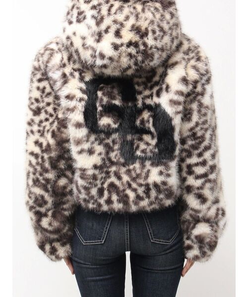 GYDA(ジェイダ)の「GGエコファーショートフードコート(ブルゾン・レディース・その他1/アイボリー/ブラック・FREE)」の12枚目の写真