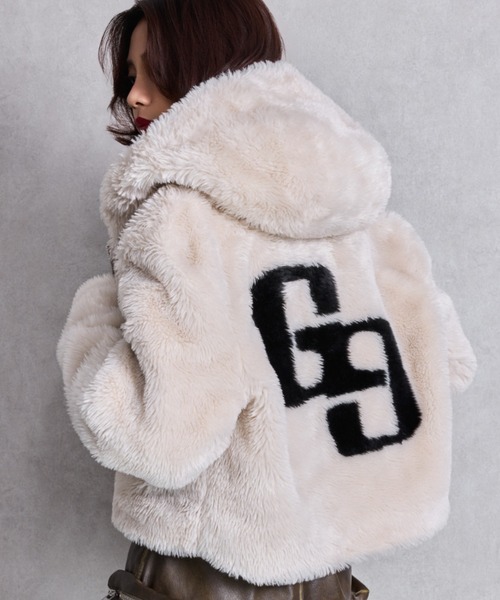 m@プロフ必見 GGエコファーショートフードコート GGエコファーショートフードコート（ブルゾン）｜GYDA（ジェイダ）の