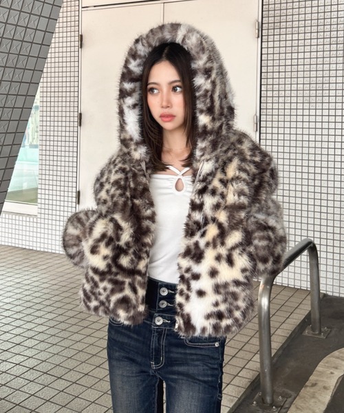 GGエコファーショートフードコート（ブルゾン）｜GYDA（ジェイダ）の