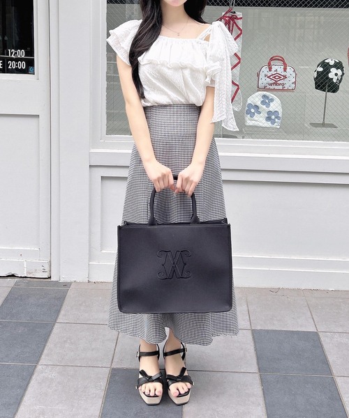 INGNI（イング）の「【WEB限定】キャンバストートバッグ（トートバッグ・レディース・ブラック/キナリ・-）」の13枚目の写真