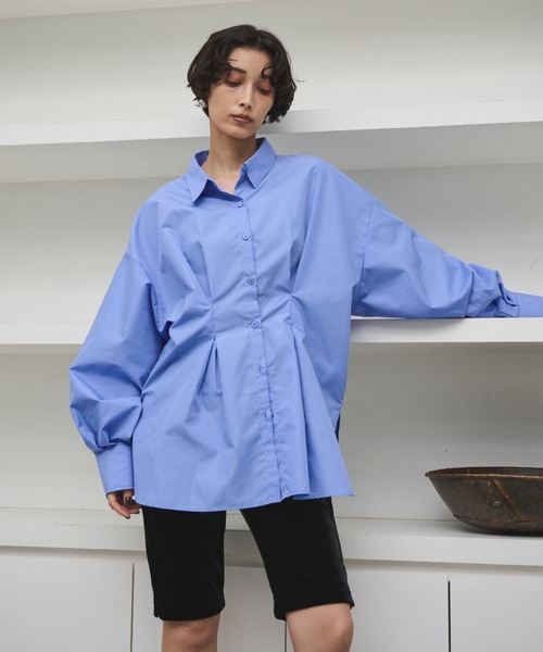 ウエストタックオーバーサイズブロードシャツ（シャツ/ブラウス）｜AIC