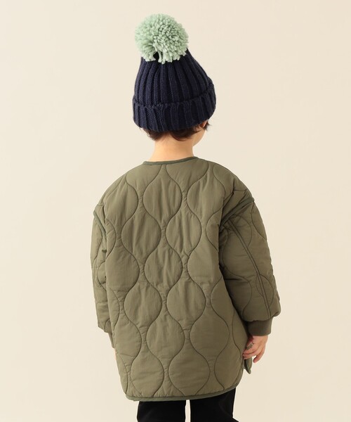 BEAMS mini(ビームスミニ)の「キルト ジップコート 2025FW(90~150cm)(その他アウター・キッズ・ブラック/オリーブ・110/120/130/140/150/90/100)」の15枚目の写真