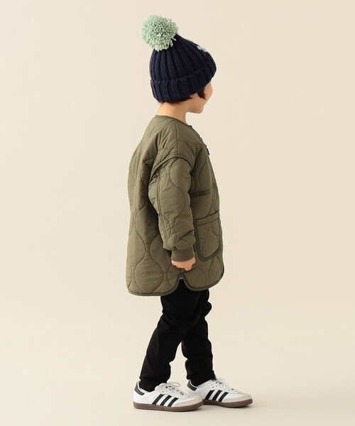 BEAMS mini(ビームスミニ)の「キルト ジップコート 2025FW(90~150cm)(その他アウター・キッズ・ブラック/オリーブ・110/120/130/140/150/90/100)」の16枚目の写真