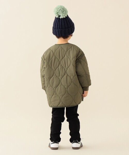 BEAMS mini(ビームスミニ)の「キルト ジップコート 2025FW(90~150cm)(その他アウター・キッズ・ブラック/オリーブ・110/120/130/140/150/90/100)」の18枚目の写真