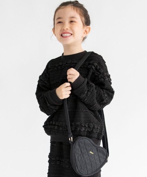 BRANSHES(ブランシェス)の「ハートキルティングショルダーバッグ(ショルダーバッグ・キッズ・レッド/オフホワイト/ブラック・FREE)」の3枚目の写真