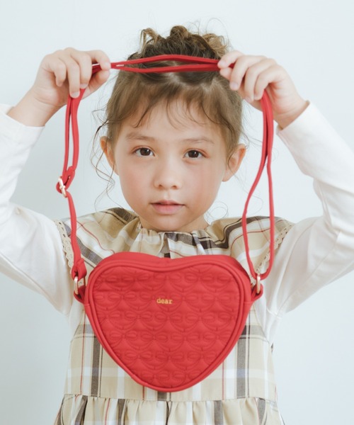 BRANSHES(ブランシェス)の「ハートキルティングショルダーバッグ(ショルダーバッグ・キッズ・レッド/オフホワイト/ブラック・FREE)」の14枚目の写真