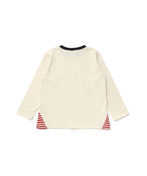 SLAP SLIP(スラップスリップ)の「はたらくくるま恐竜ロケットプリントポケット付き長袖Tシャツ(80~130cm)(Tシャツ/カットソー・キッズ・オフホワイト/グリーン/ネイビー・120cm/110cm/80cm/100cm/90cm/130cm)」の9枚目の写真