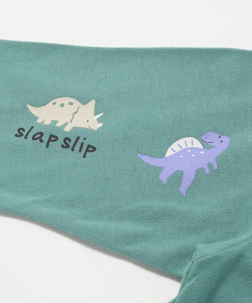 SLAP SLIP(スラップスリップ)の「はたらくくるま恐竜ロケットプリントポケット付き長袖Tシャツ(80~130cm)(Tシャツ/カットソー・キッズ・オフホワイト/グリーン/ネイビー・120cm/110cm/80cm/100cm/90cm/130cm)」の17枚目の写真