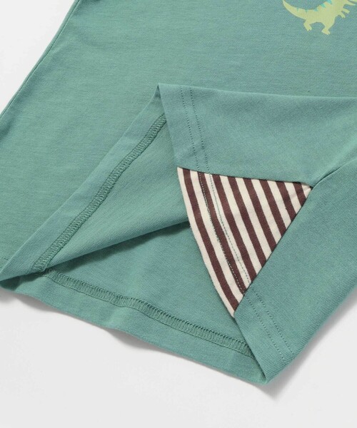 SLAP SLIP(スラップスリップ)の「はたらくくるま恐竜ロケットプリントポケット付き長袖Tシャツ(80~130cm)(Tシャツ/カットソー・キッズ・オフホワイト/グリーン/ネイビー・120cm/110cm/80cm/100cm/90cm/130cm)」の21枚目の写真