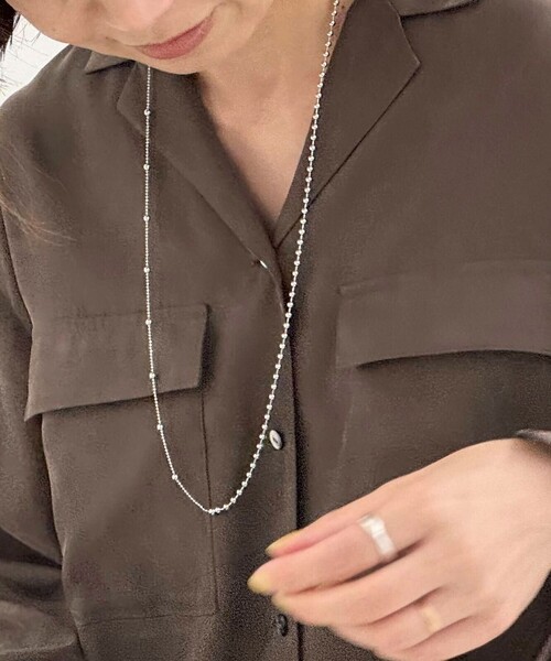 grace grace （グラスグラス）の「【grace grace/グラスグラス】スキップボールボール2WAYネックレス（ネックレス・レディース・ゴールド/シルバー・FREE）」の5枚目の写真