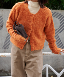 シャギーニット」に該当するオレンジ/橙色系のファッション通販