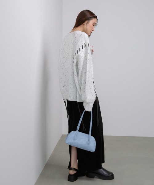 Bab（バブ）の「ミニボストンバッグ（ボストンバッグ・レディース・ブラック/ブルー/オフホワイト・ONESIZE）」の8枚目の写真