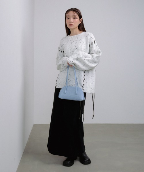 Bab（バブ）の「ミニボストンバッグ（ボストンバッグ・レディース・ブラック/ブルー/オフホワイト・ONESIZE）」の9枚目の写真