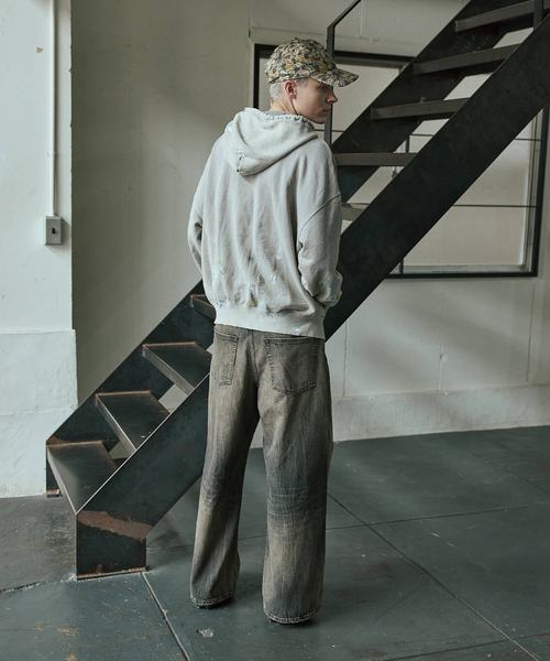 JOURNAL STANDARD(ジャーナルスタンダード)の「TRISECT2 / スプラッシュ ダメージ ジップ フーディ(パーカー・メンズ・パープル/グレー・MEDIUM/LARGE)」の6枚目の写真