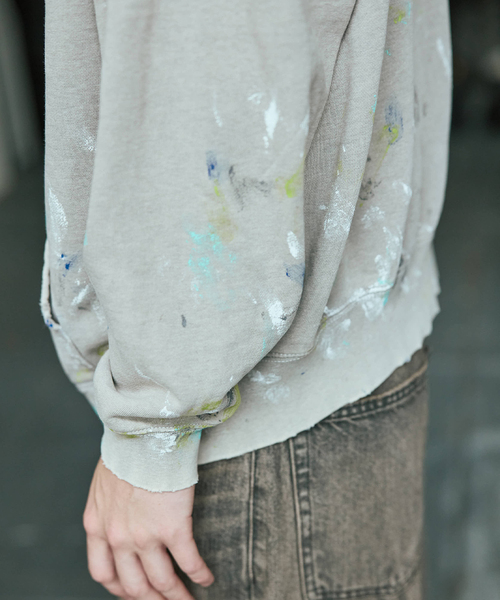 JOURNAL STANDARD(ジャーナルスタンダード)の「TRISECT2 / スプラッシュ ダメージ ジップ フーディ(パーカー・メンズ・パープル/グレー・MEDIUM/LARGE)」の12枚目の写真