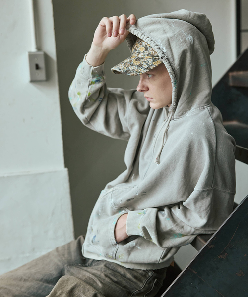 JOURNAL STANDARD(ジャーナルスタンダード)の「TRISECT2 / スプラッシュ ダメージ ジップ フーディ(パーカー・メンズ・パープル/グレー・MEDIUM/LARGE)」の14枚目の写真