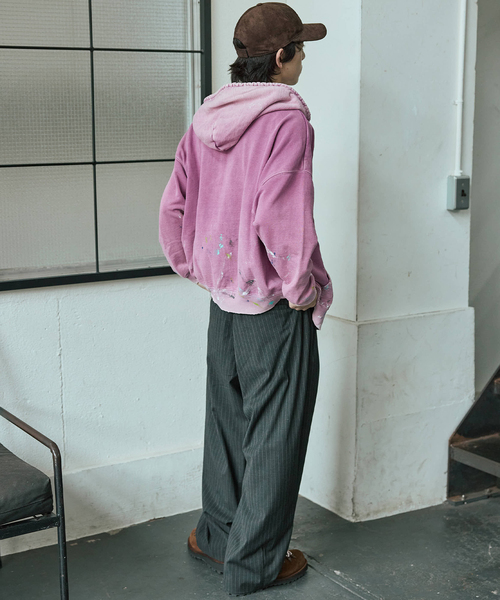 TRISECT2 / スプラッシュ ダメージ ジップ フーディ（パーカー