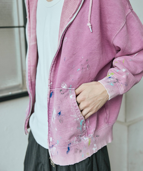 ダメージ加工 スウェット／journal standard trisect2 JOURNAL STANDARD｜TRISECT2 / スプラッシュ ダメージ