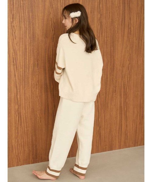 SNIDEL HOME（スナイデルホーム）の「Bearニットカーディガン（ルームウェア/パジャマ・レディース・アイボリー/ブラウン/ピンク・F）」の9枚目の写真