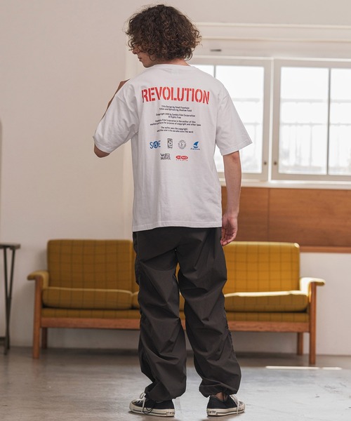 CAMBIO（カンビオ）の「mt9992- プリントT_End-roll Tシャツ(2502112MCB)（Tシャツ/カットソー・メンズ・ブラック/ホワイト/セージグリーン・S/M/L/XL）」の19枚目の写真