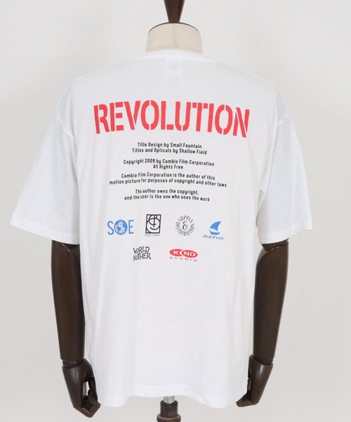 CAMBIO（カンビオ）の「mt9992- プリントT_End-roll Tシャツ(2502112MCB)（Tシャツ/カットソー・メンズ・ブラック/ホワイト/セージグリーン・S/M/L/XL）」の22枚目の写真