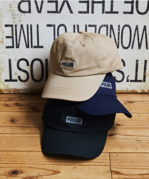 POLeR（ポーラー）の「POLeR × FREAK'S STORE/ポーラー × フリークスストア 別注 COTTON CAP ワンポイントロゴ コットンキャップ（キャップ・メンズ・ブラック/ベージュ/ネイビー・ONE SIZE）」の3枚目の写真