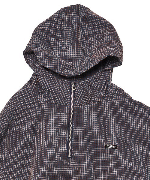 EFFECTEN(エフェクテン)の「mpa3945- Check half zip hoodie ハーフジップフーディー(ef404-04)(パーカー・メンズ・クリーム/ネイビー・FREE)」の16枚目の写真