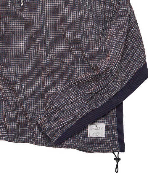 EFFECTEN(エフェクテン)の「mpa3945- Check half zip hoodie ハーフジップフーディー(ef404-04)(パーカー・メンズ・クリーム/ネイビー・FREE)」の17枚目の写真