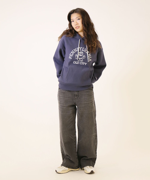 Champion(チャンピオン)の「Champion /チャンピオンREVERSE WEAVE HOODED SWEATSHIRT(パーカー・レディース・ネイビー/アイボリー・MEDIUM/LARGE)」の7枚目の写真