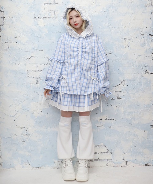 Whinny(ホワイニー)の「Whinny/≪セットアップ可能♪≫近未来的最強パラダイス(シャツ/ブラウス・レディース・ブルー系その他2/ブラック/ホワイト・FREE)」の19枚目の写真
